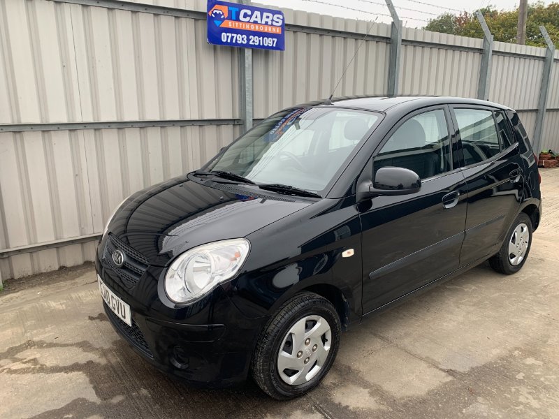 Black Kia Picanto 1.0 1 Hatchback 5dr Petrol Manual 114 g/km 60 bhp